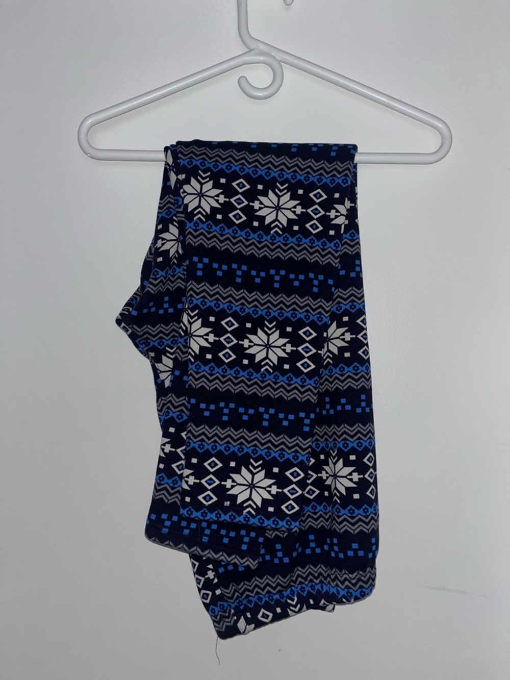 Fleece lined - White Snowflake Legging
